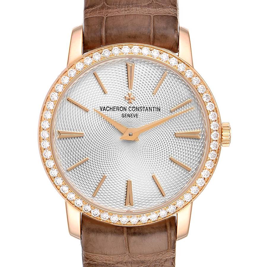 Vacheron Constantin Traditionnelle 18k Rose Gold Diamond Ladies Watch 81590