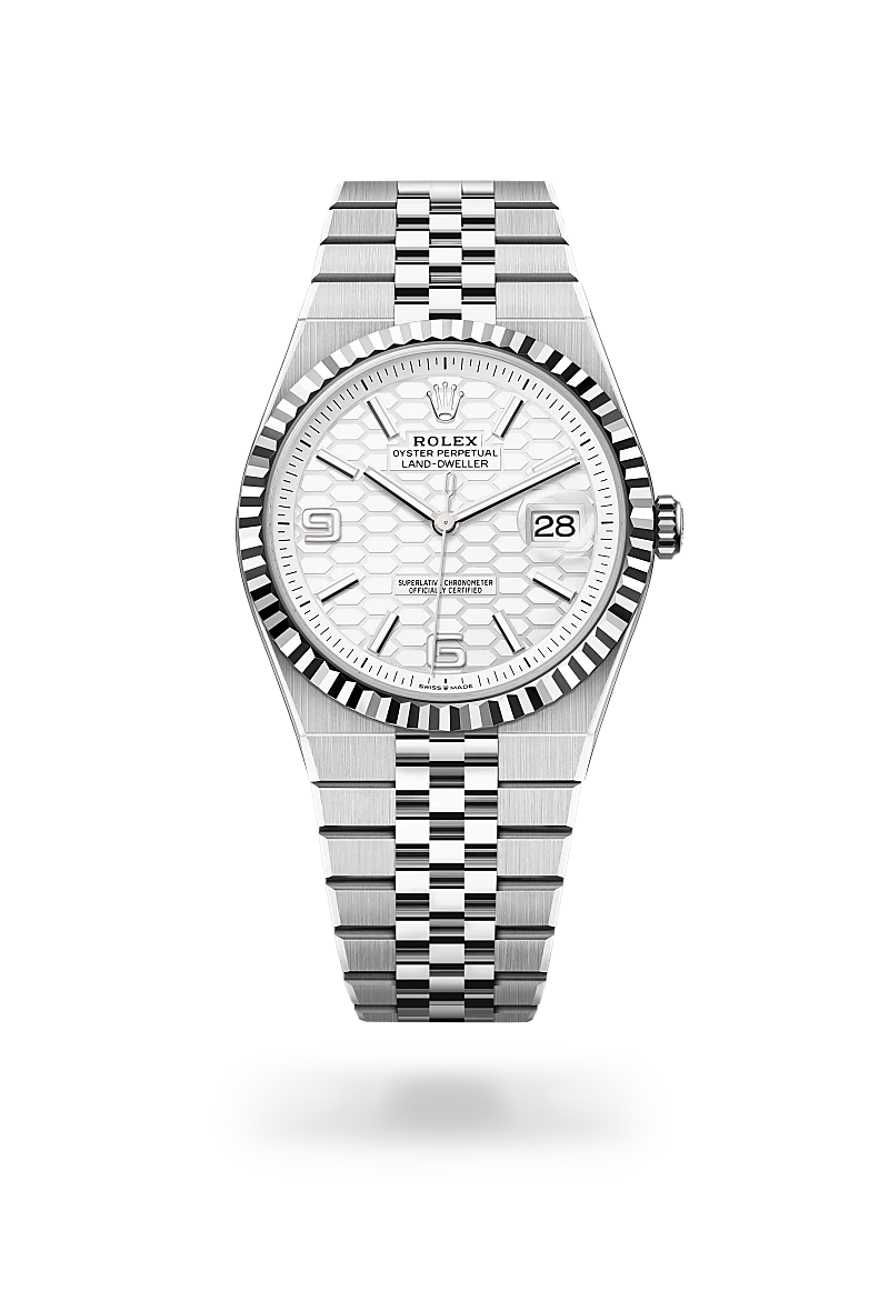 2025 NEW Rolex Land-Dweller 40 Oyster, 40 mm, Oystersteel and white gold M127334-0001