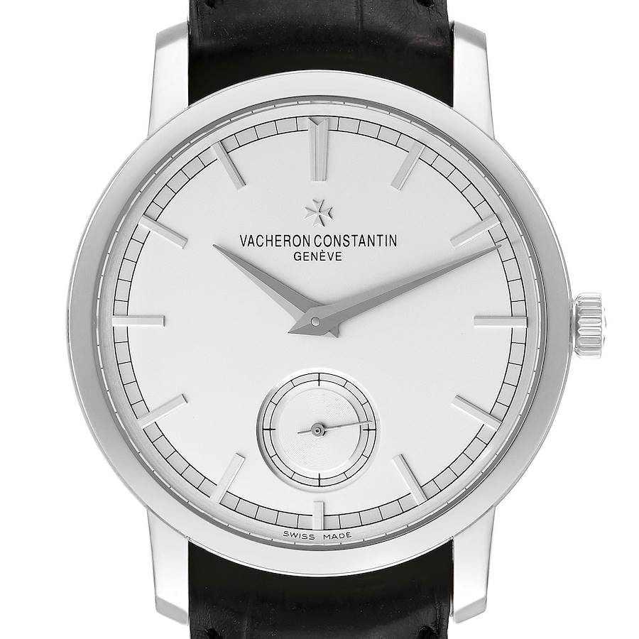 Vacheron Constantin Traditionnelle Silver Dial White Gold Mens Watch 82172