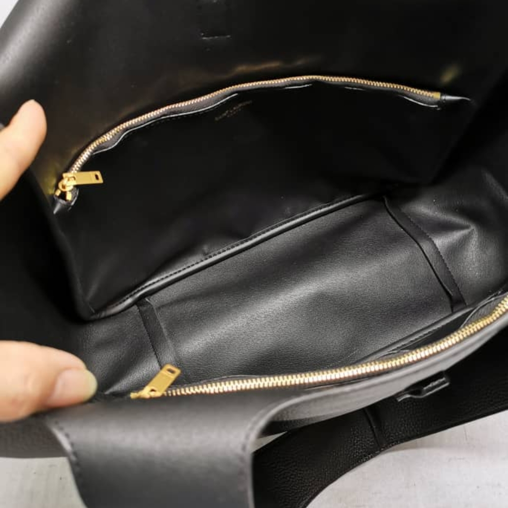 Saint Laurent Le 5 À 7 Bea In Grained Leather Black 50Cm 763435Aaduu1000