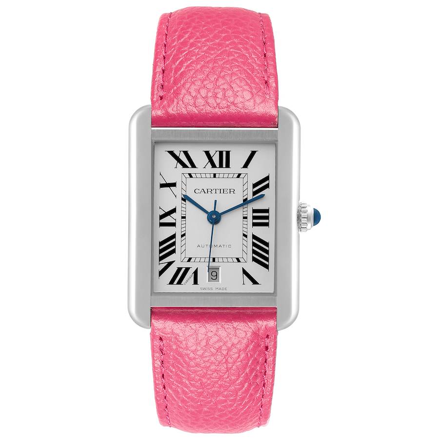 Cartier Tank Solo XL Automatic Stainless Steel Mens Watch WSTA0029