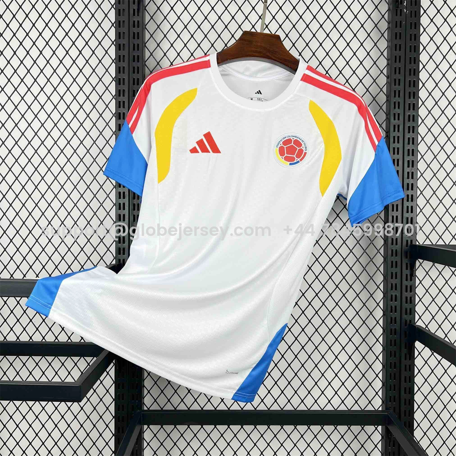 Colombia 2026 White Pre-Match Training Jersey - Fans Version