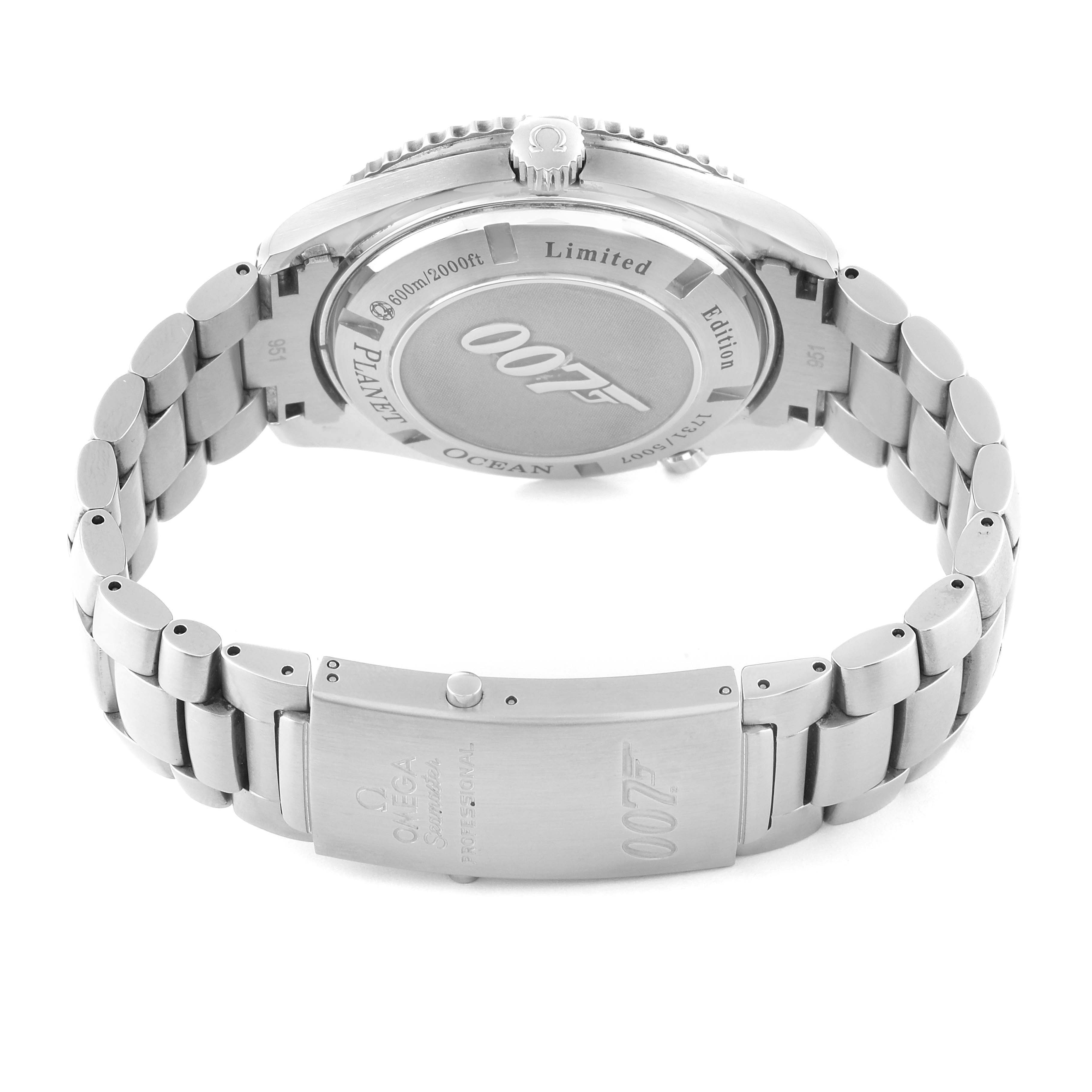 Omega Planet Ocean Quantum Solace Limited Edition Steel Mens Watch 45.5 MM 222.30.46.20.01.001 Card