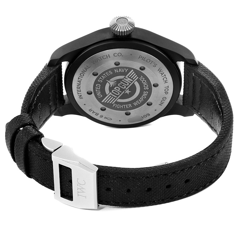 IWC Big Pilot Top Gun Black Ceramic Mens Watch IW502001