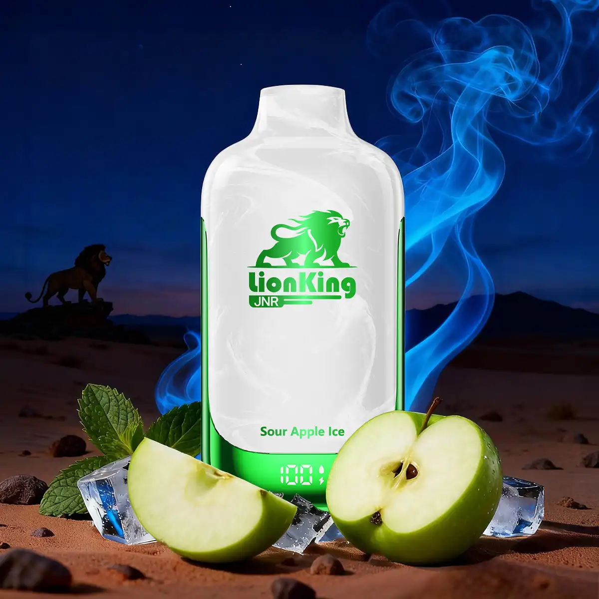 Sour Apple Ice - JNR Lion King 50000 Puff Disposable Vape - JNR Vape US