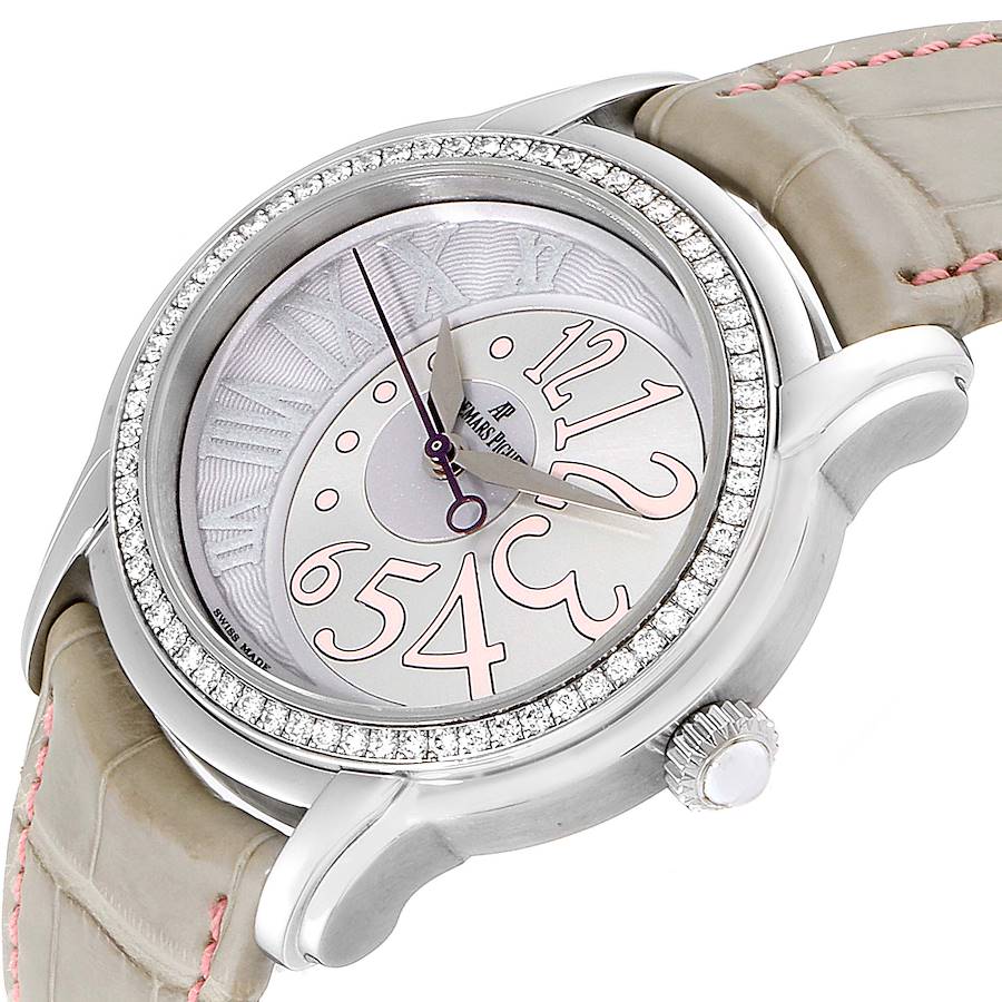 Audemars Piguet Millenary Steel Diamond Ladies Watch 77301ST
