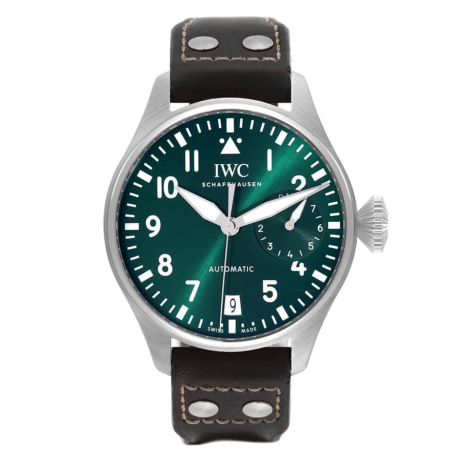IWC Big Pilots 46mm Green Dial Automatic Steel Mens Watch IW501015