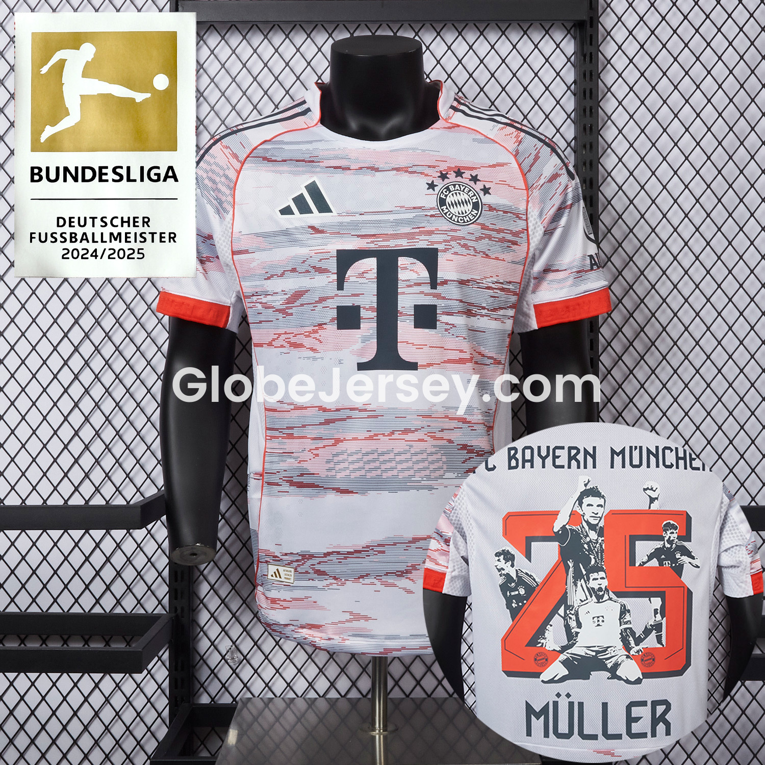 【MÜLLER 25 Pattern】Bayern Munich 25-26 Away Jersey - Player Version