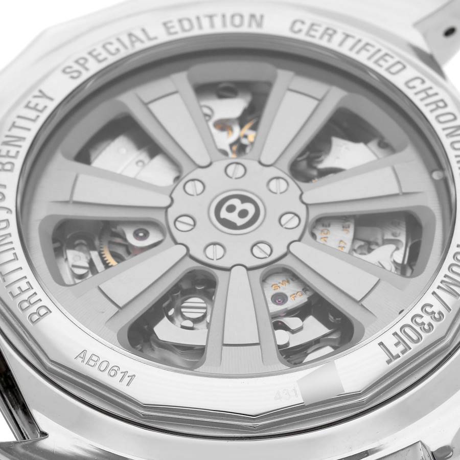 Breitling Bentley B06 Silver Dial Chronograph Mens Watch AB0611
