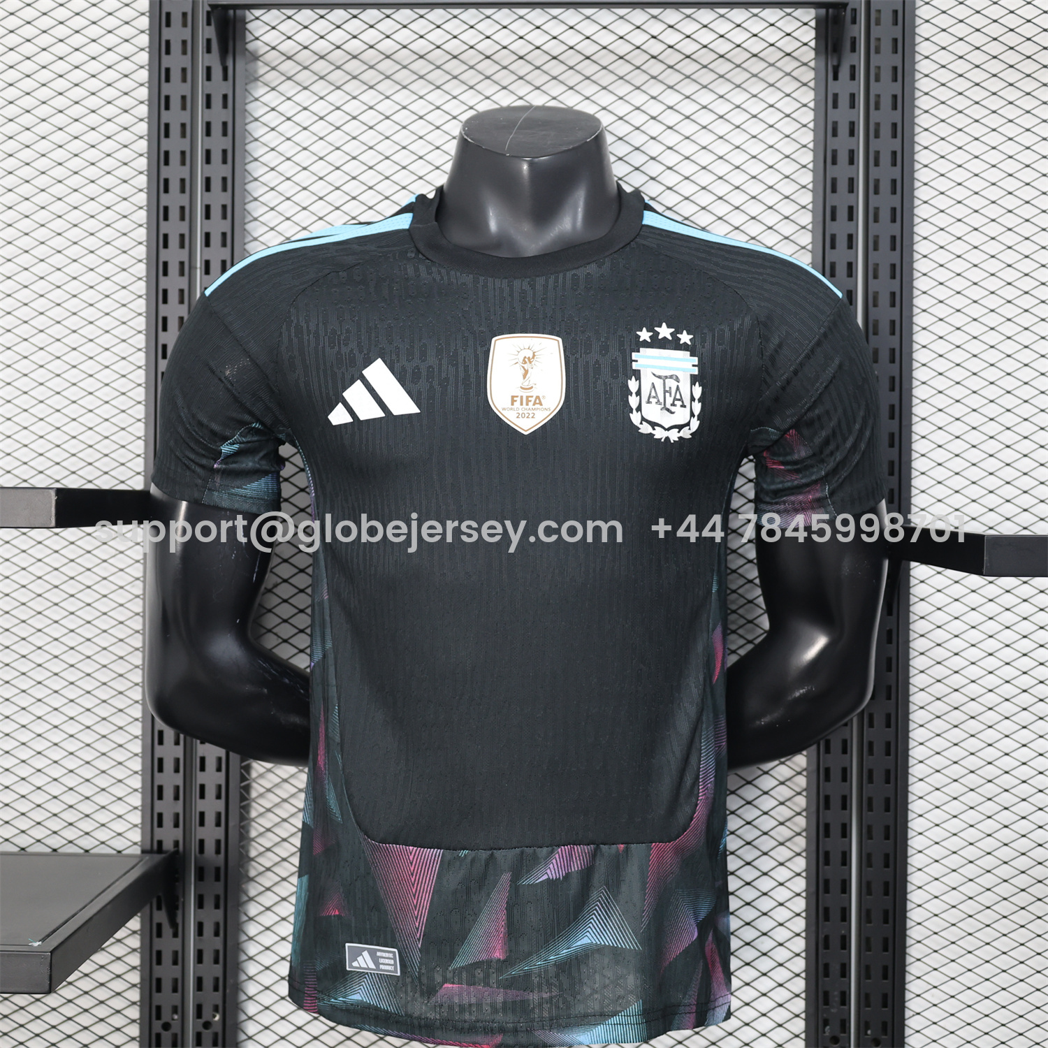 Argentina 2026 Black Pre-Match Training Jersey - Player Version