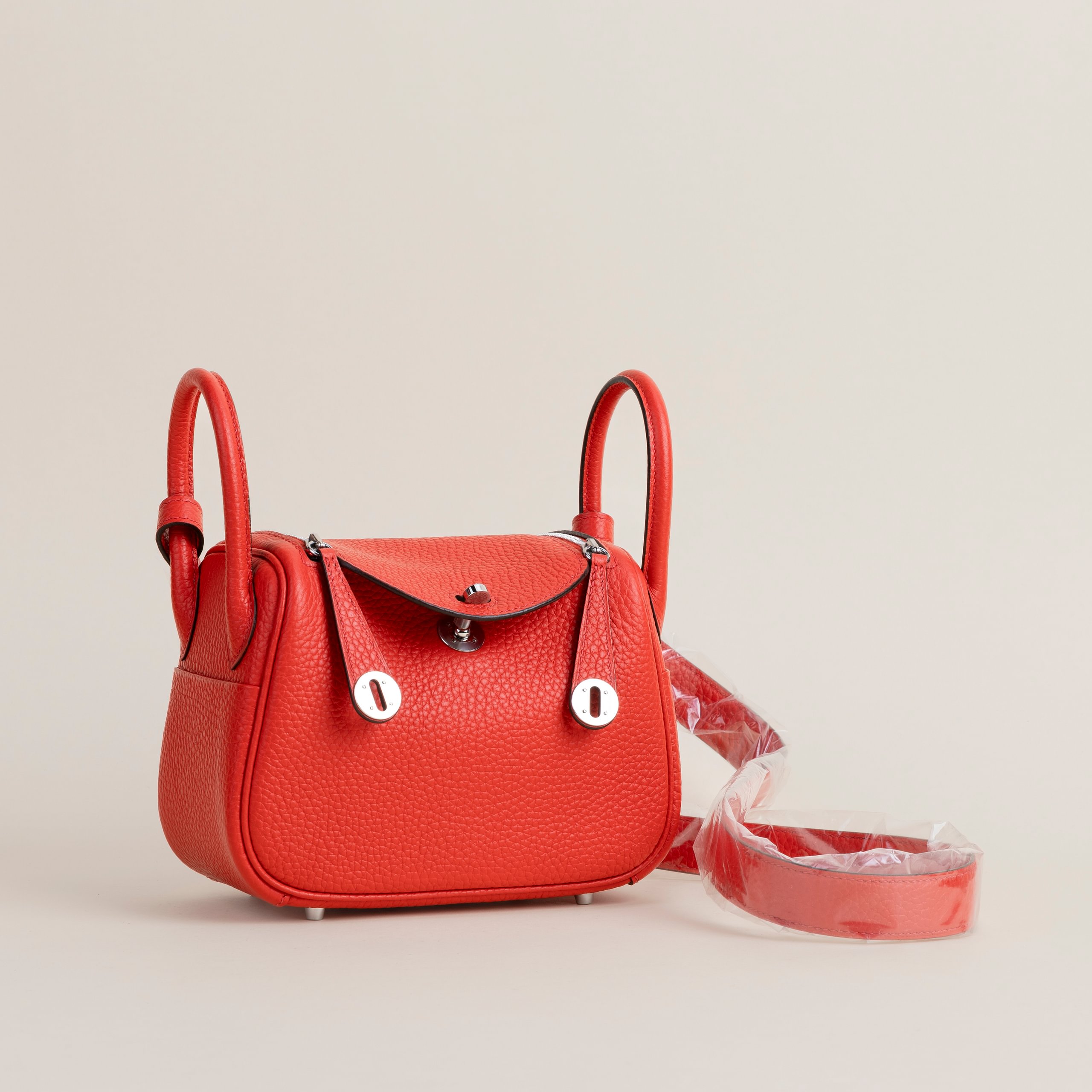 Lindy mini clemence Rouge Coeur PHW