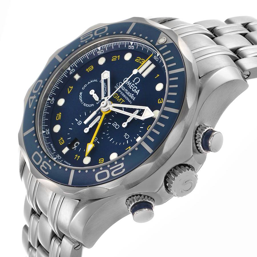 Omega Seamaster 300 GMT Steel Mens Watch 212.30.44.52.03.001