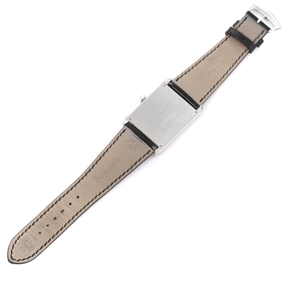 Patek Philippe Gondolo White Gold Black Dial Diamond Mens Watch 5112