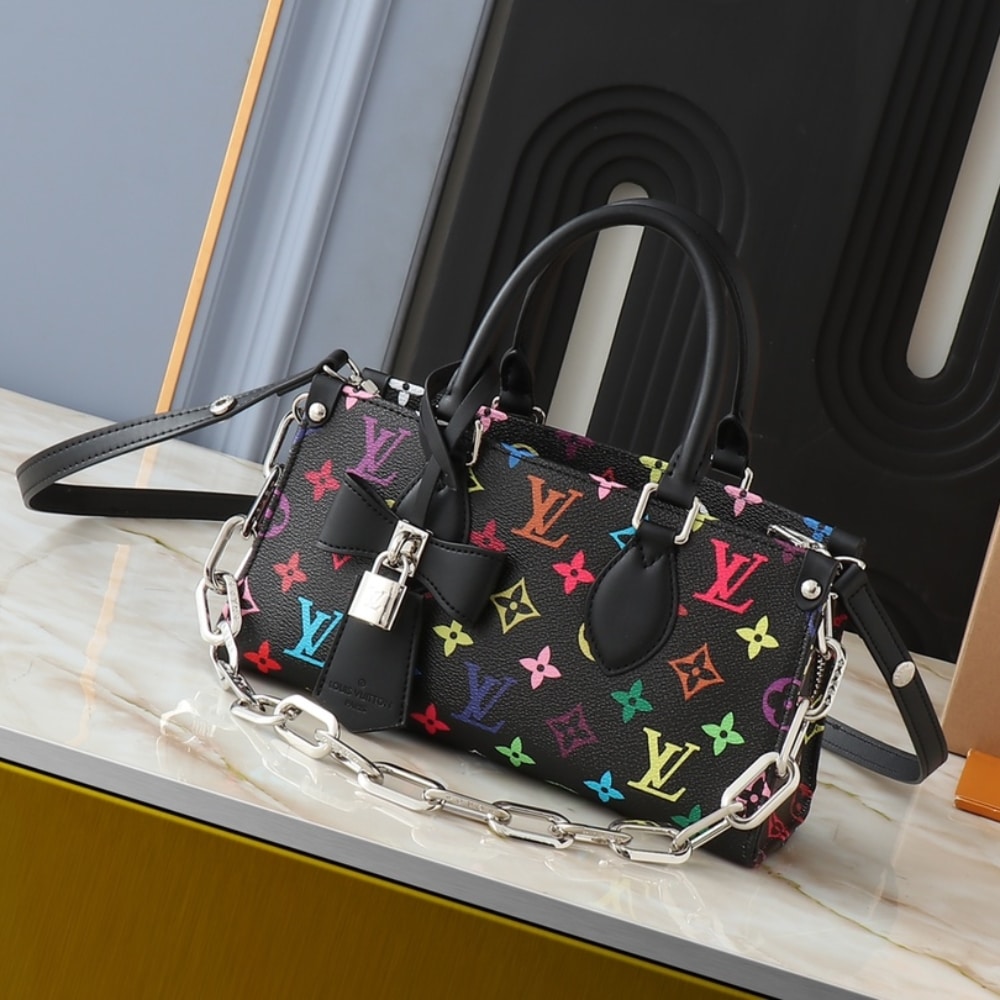Louis Vuitton X Takashi Murakami Onthego East West Chain Black 25cm M13260