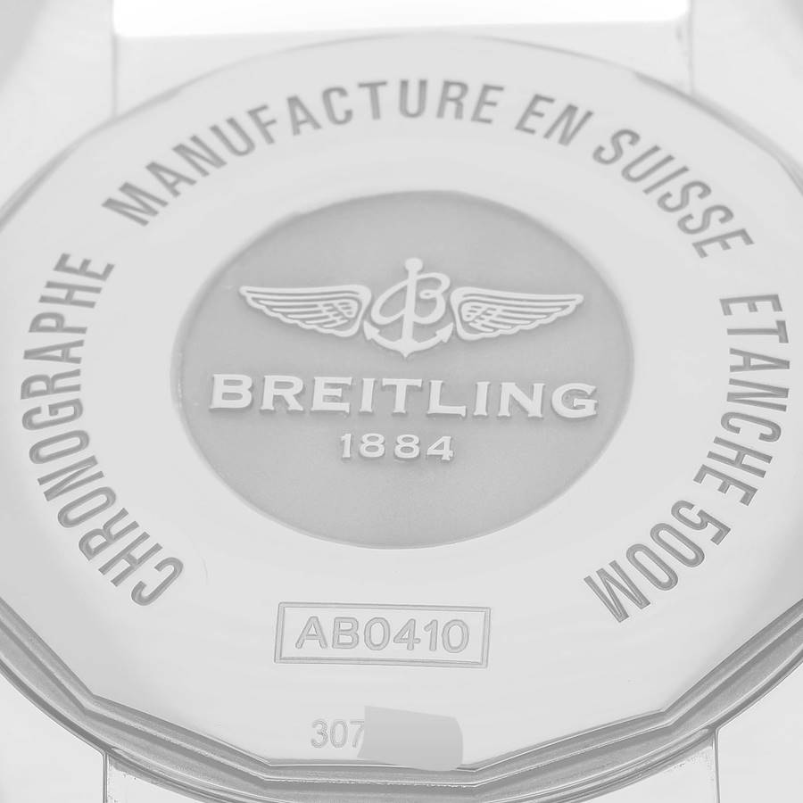Breitling Chronomat GMT Steel Brown Dial Mens Watch AB0410