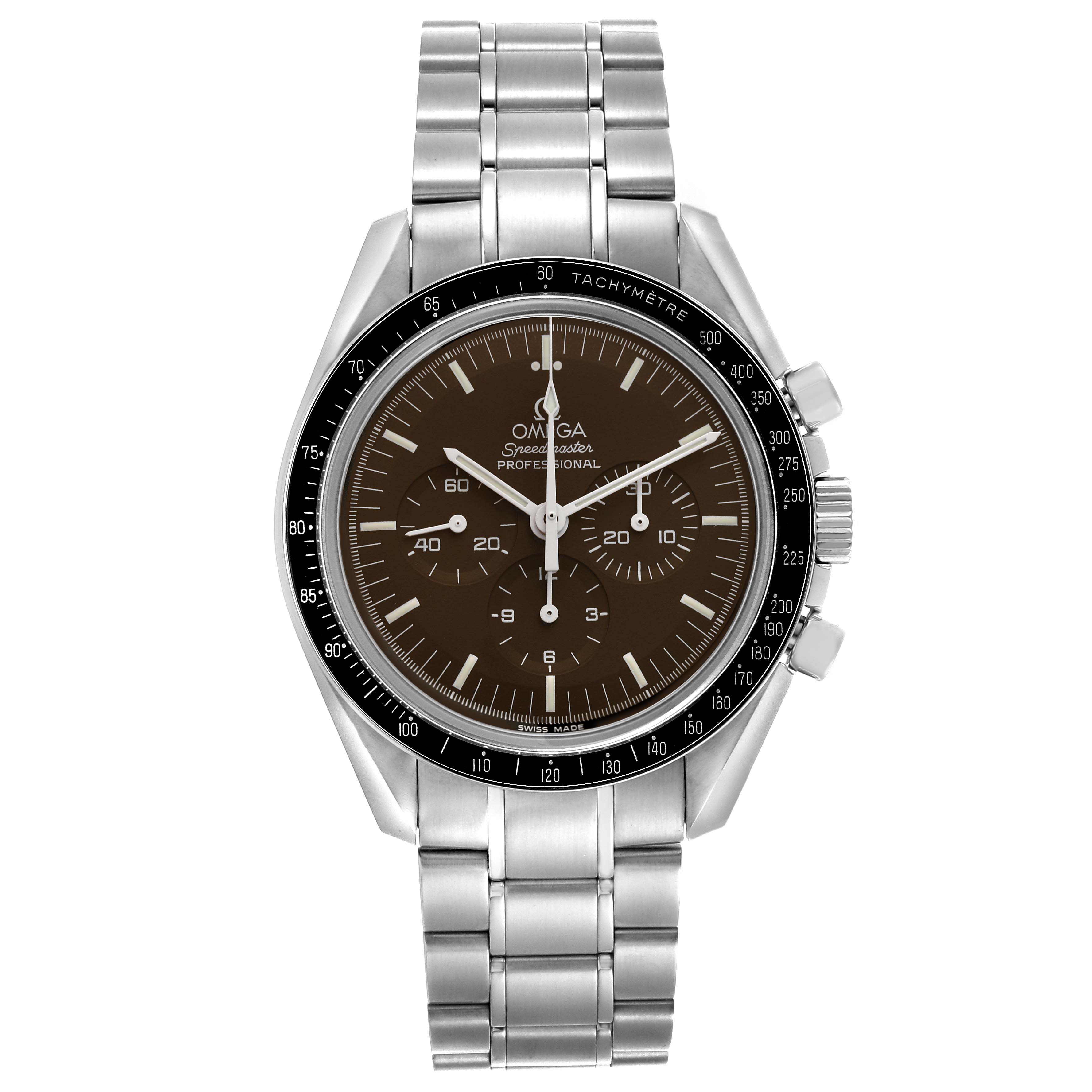 Omega Speedmaster Brown Dial Steel Mens Moon Watch 42.0 MM 311.30.42.30.13.001