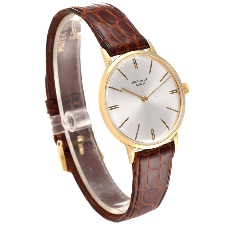Patek Philippe Calatrava Yellow Gold Vintage Mens Watch 3468