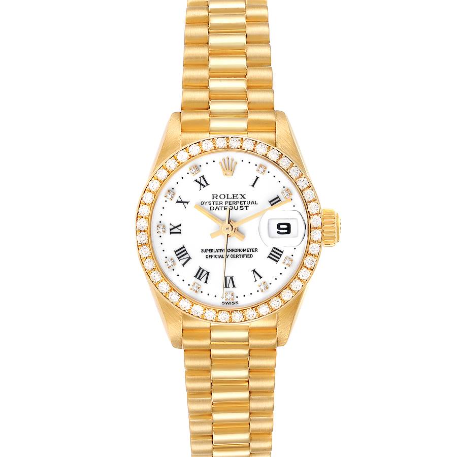 Rolex President Datejust Yellow Gold Diamond Ladies Watch 79138