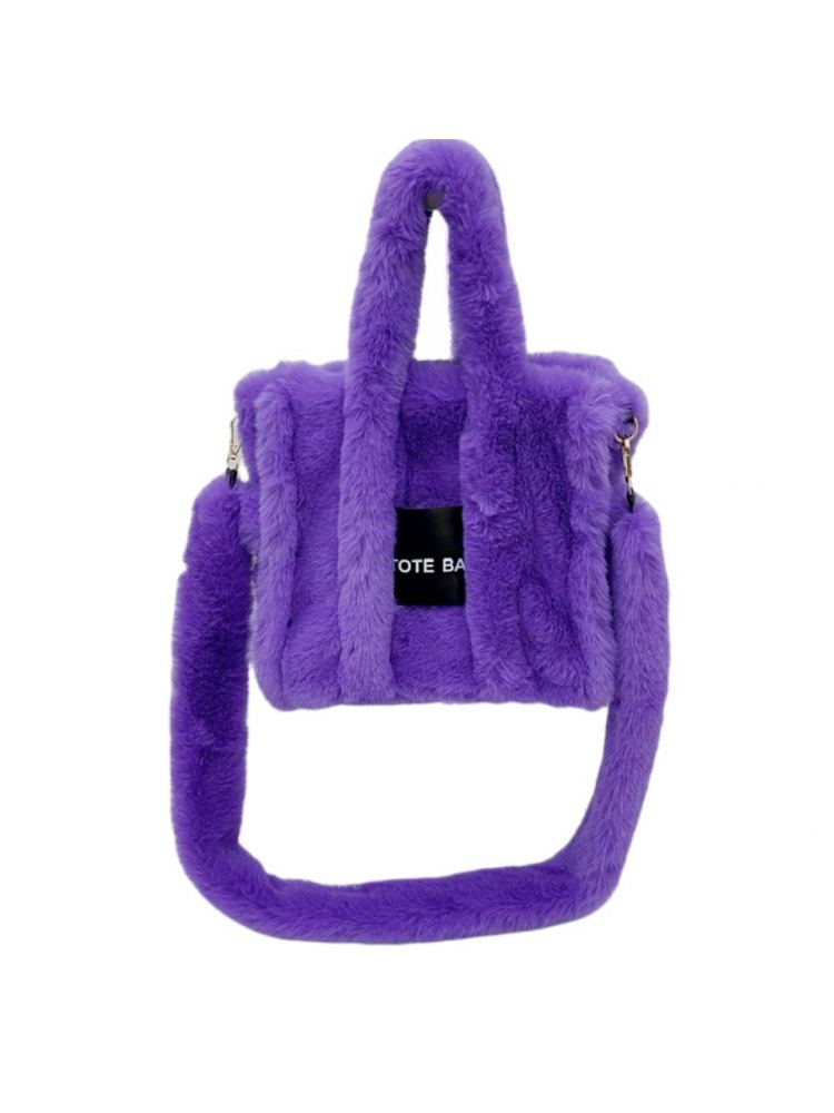 Fake Fur Large Capacity Fluff Tote Bag