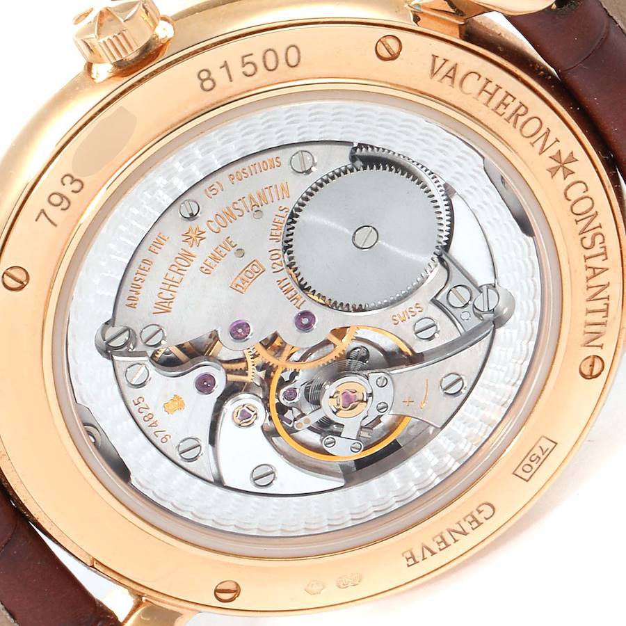 Vacheron Constantin Malte Grande Rose Gold Diamond Watch 81500