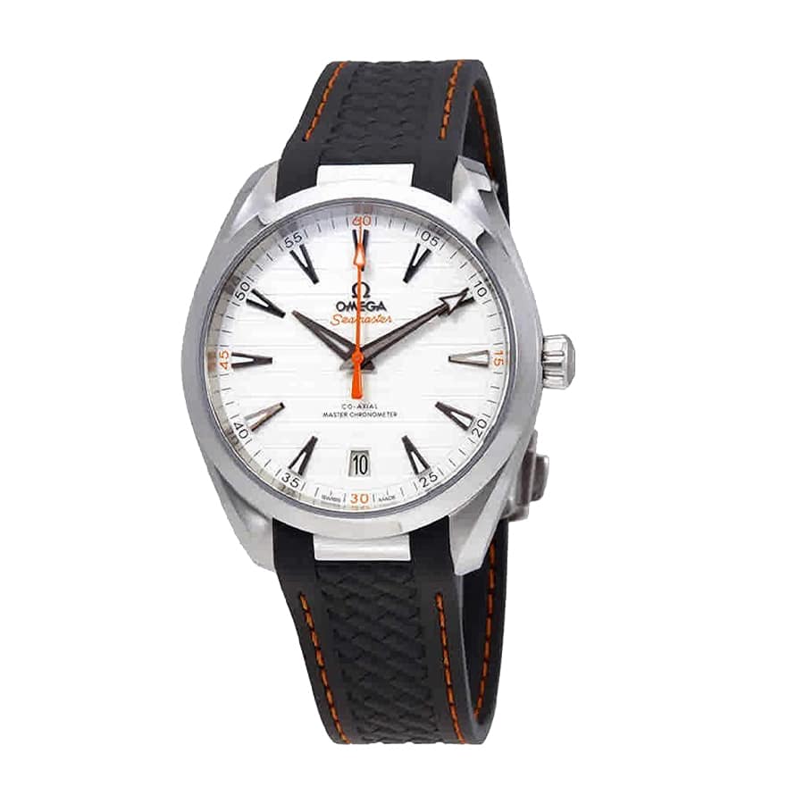 Omega Aqua Terra 220.12.41.21.02.002 Super Clone with Orange Second Hand