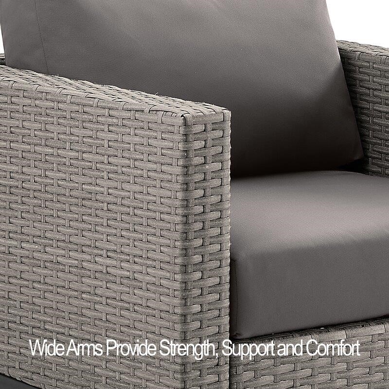 Berger Metal 4 - Person Seating Group with Cushions