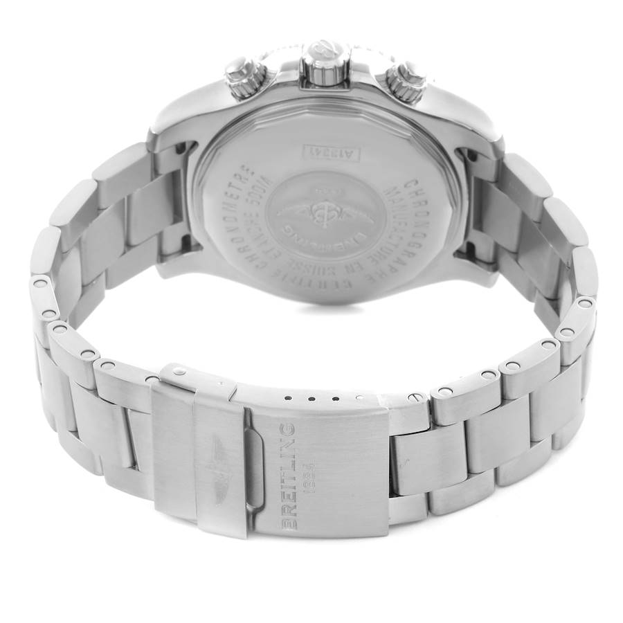 Breitling Aeromarine SuperOcean Black Dial Steel Mens Watch A13341