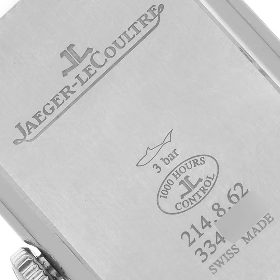 Jaeger LeCoultre Reverso Tribute Steel Mens Watch 214.8.62 Q3978480