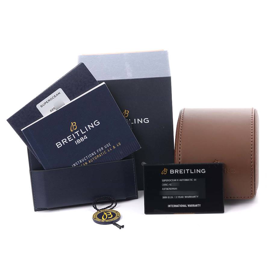 Breitling Superocean II Yellow Dial Steel Mens Watch A17367