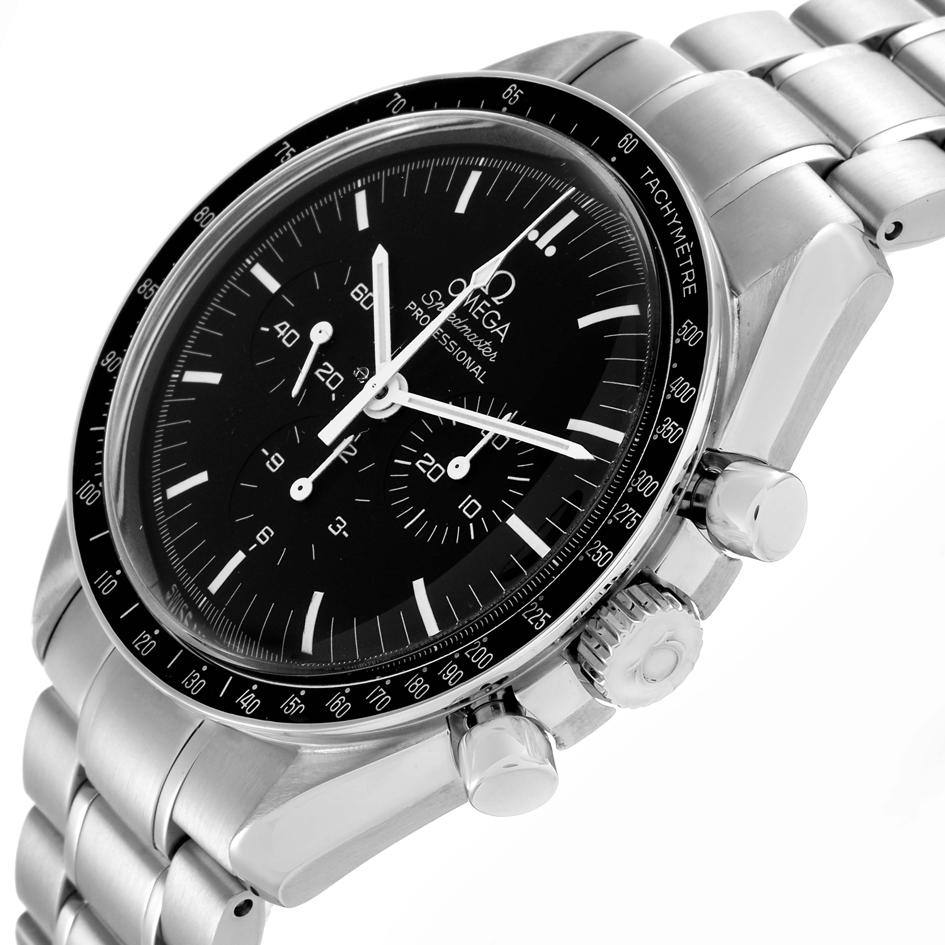 Omega Speedmaster Moonwatch Hesalite Steel Mens Watch 42.0 MM 3572.50.00