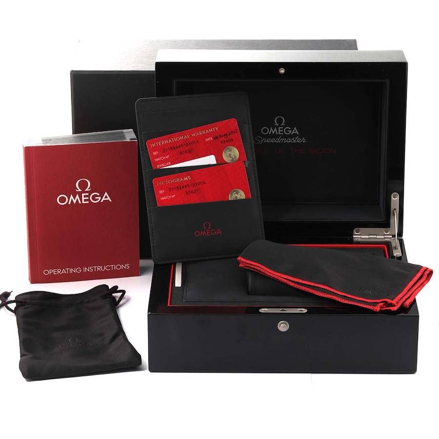 Omega Speedmaster Pitch Black Dark Side of the Moon Mens Watch 311.92.44.51.01.004