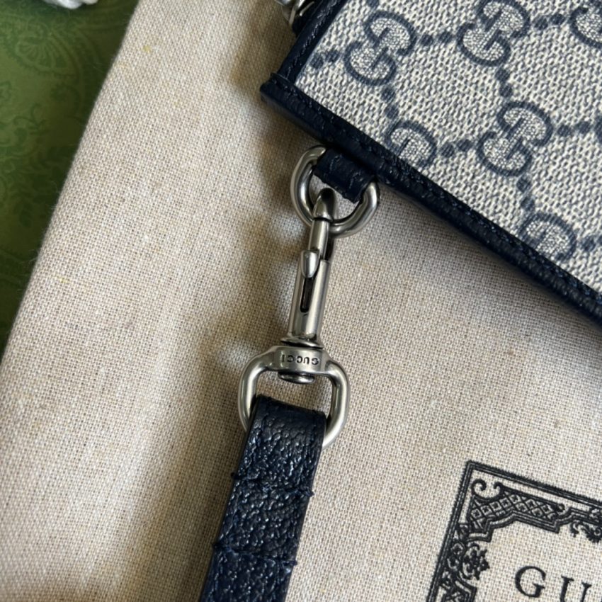Replica Gucci Ophidia Web Clutch Blue