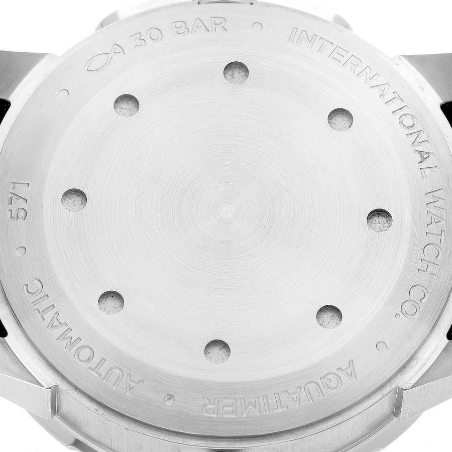 IWC Aquatimer Black Dial Automatic Rubber Strap Mens Watch IW329001