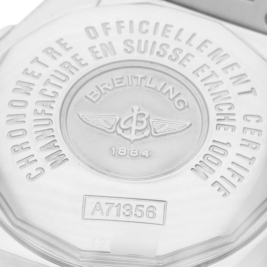 Breitling Galactic Cockpit Mother of Pearl Diamond Steel Ladies Watch A71356