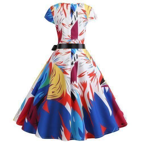 Ladies Vintage Sexy Gown Office Birthday Party Dresses