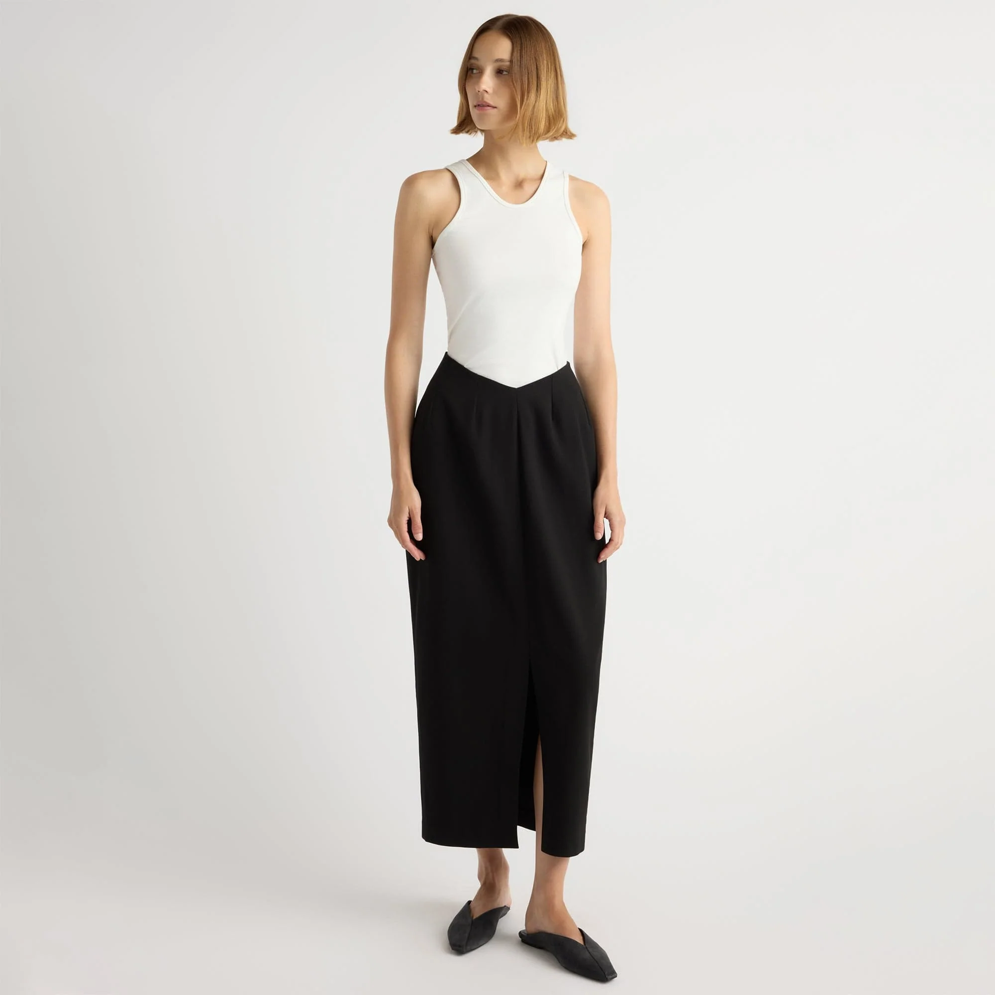 Coye V-Waist Pencil Skirt