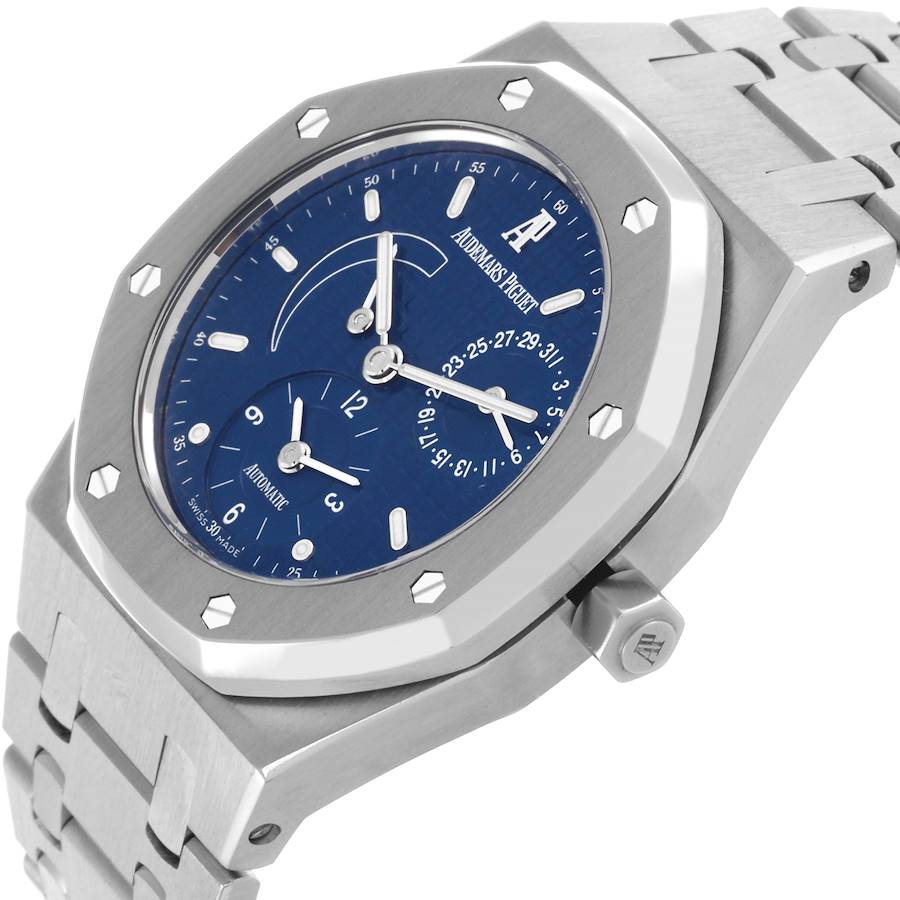 Audemars Piguet Royal Oak Dual Time Power Reserve Steel Watch 25730ST