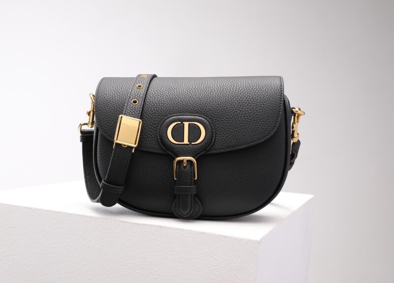 Replica Dior Bobby Black Grained