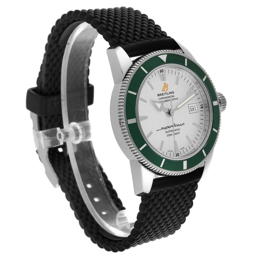 Breitling Superocean Heritage 42 Green Bezel Steel Mens Watch A17321