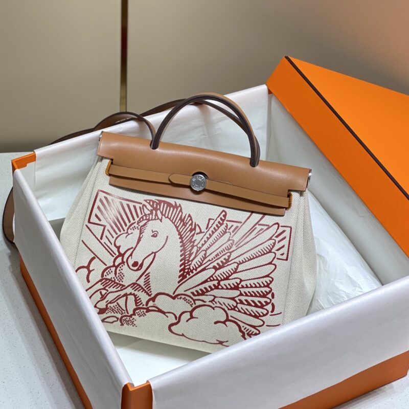 Replica Hermès Herbag 31Cm Brown Horse