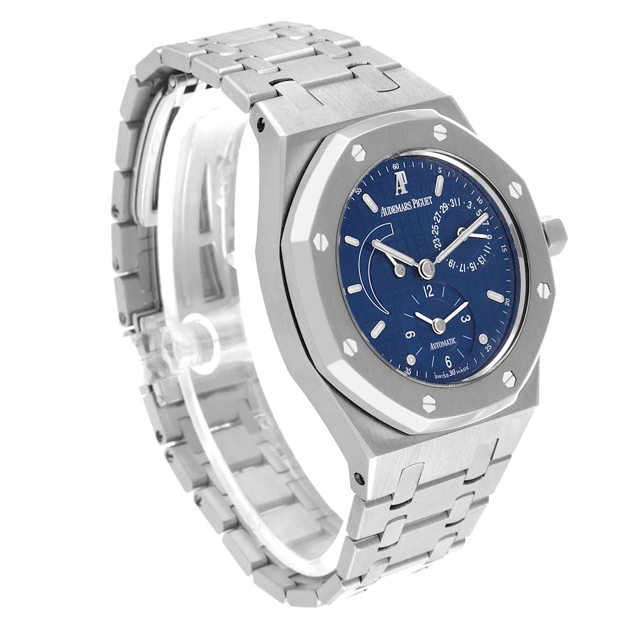 Audemars Piguet Royal Oak Dual Time Power Reserve Steel Watch 25730ST