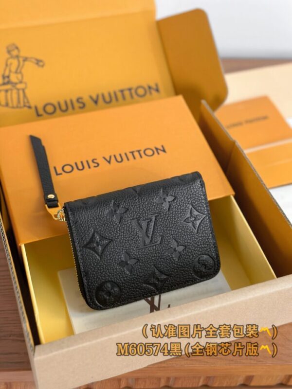 Louis Vuitton Zipper Coin Purse Black