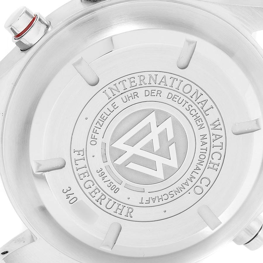 IWC Rattrapante Chronograph Panda Dial Limited Edition German National Team Steel Mens Watch IW371803