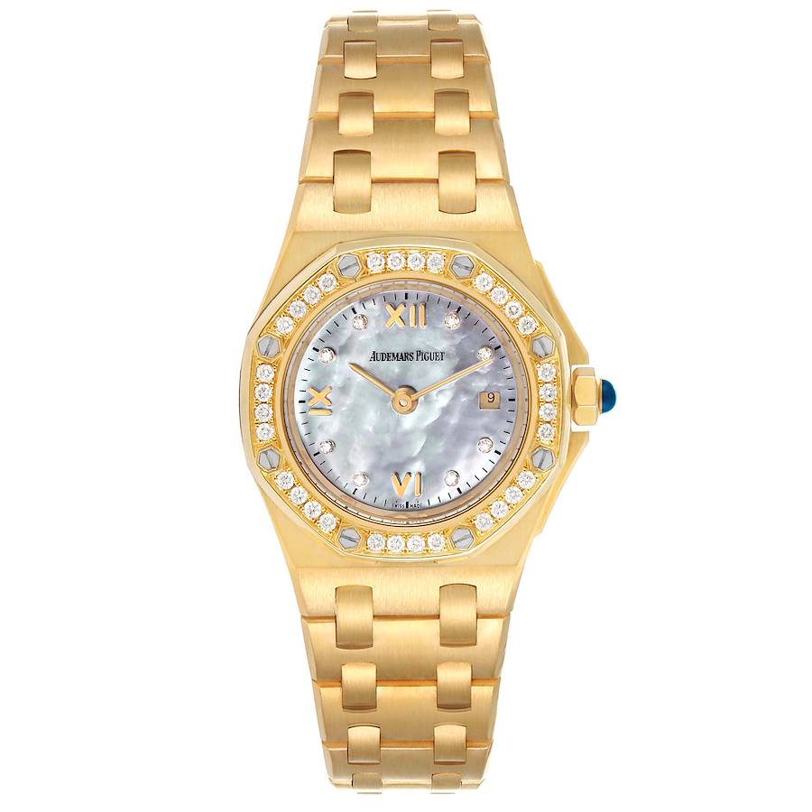 Audemars Piguet Royal Oak Offshore Yellow Gold Diamond Ladies Watch 67151BA