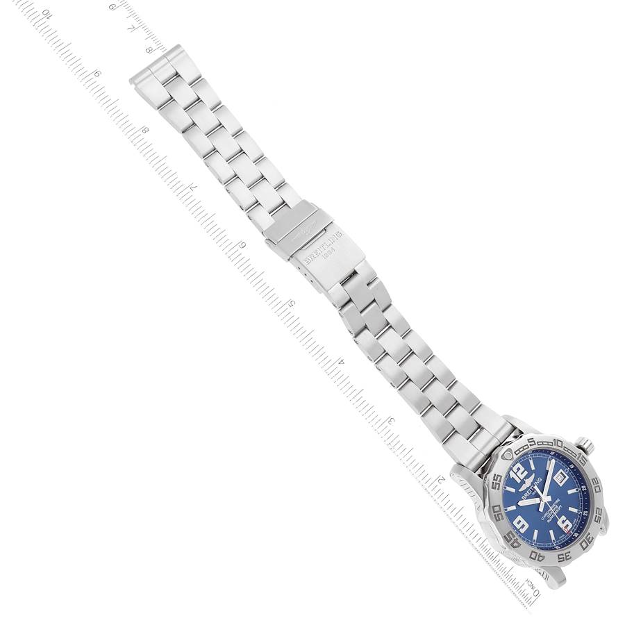 Breitling Colt 44 Blue Dial Steel Mens Quartz Watch A74387