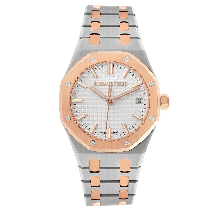 Audemars Piguet Royal Oak Steel Rose Gold Mens Watch 77350SR