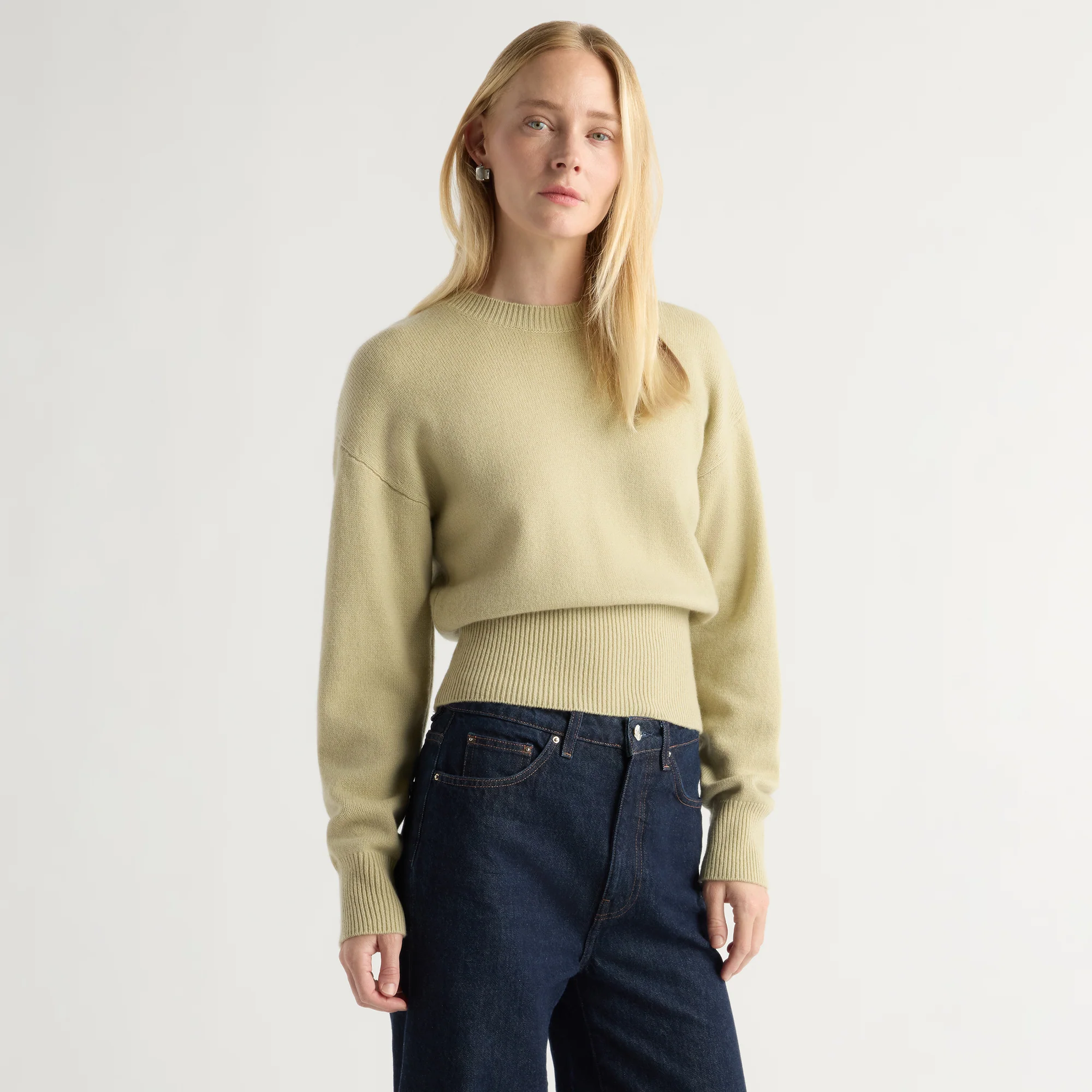 Marielle Wool-Cashmere Blouson Sweater