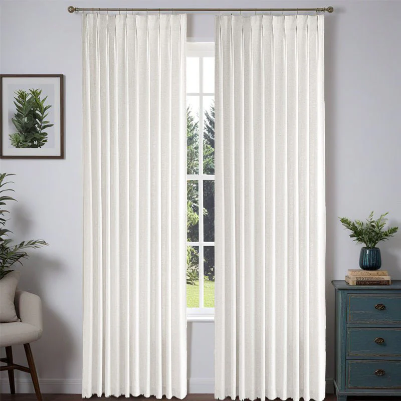 Custom Heavyweight Linen Drape - Pleated