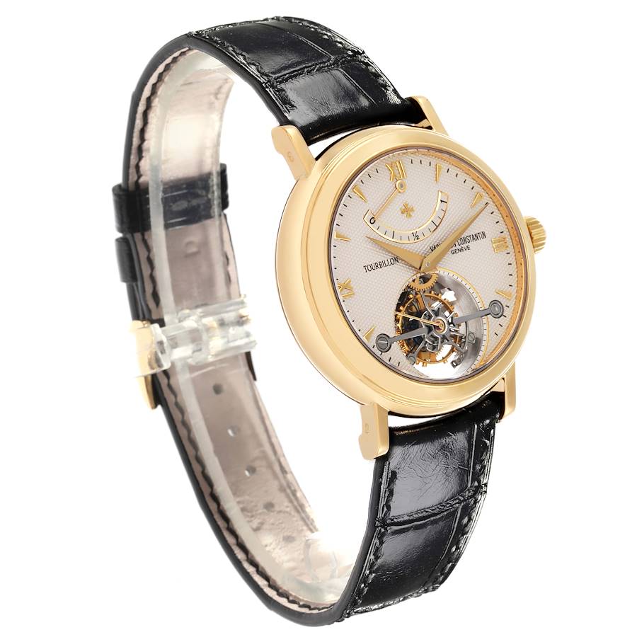 Vacheron Constantin Patrimony Tourbillon Yellow Gold Mens Watch 30050