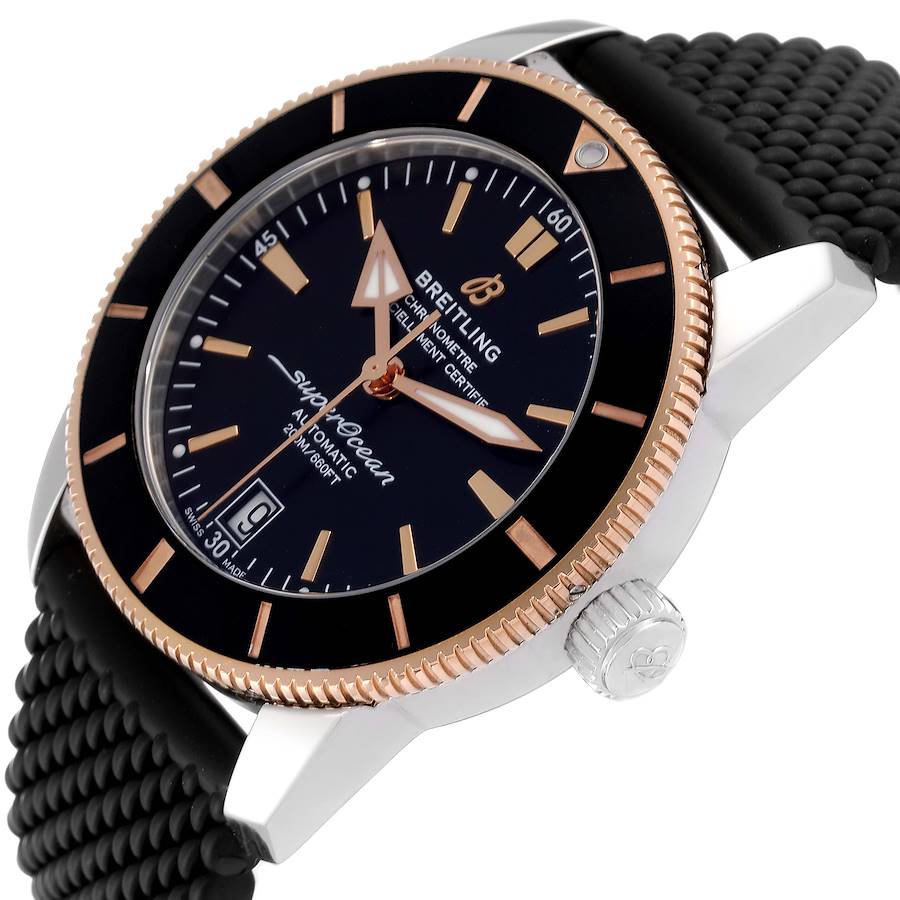 Breitling Superocean Heritage II 42 Steel Rose Gold Mens Watch UB2010